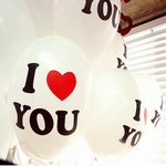Воздушный шарик I love You